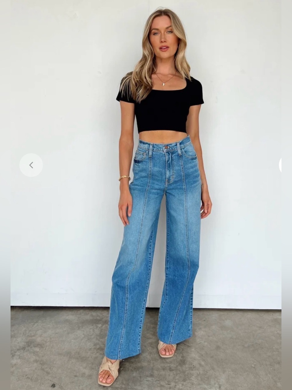 Vestique High-Waist Wide Leg Women's Jeans 27